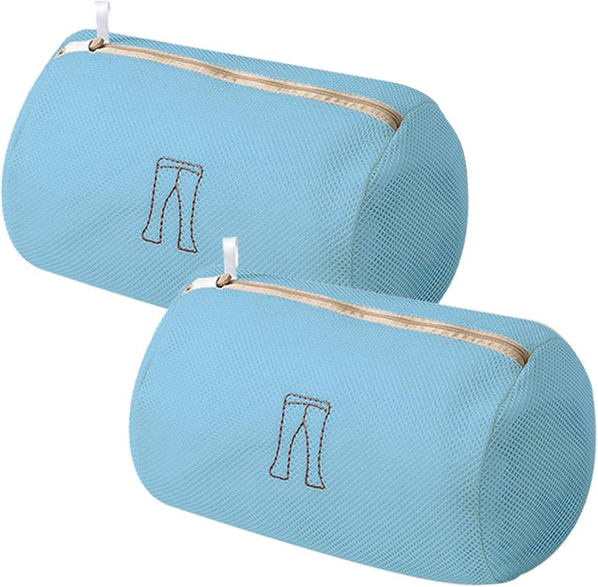 (2Pcs) high-end zipper mesh laundry bag, travel storage and finishing bag, to protect your exquisite clothes, suitable for jackets, underwear, tights, etc. (Pink, Shell bra)