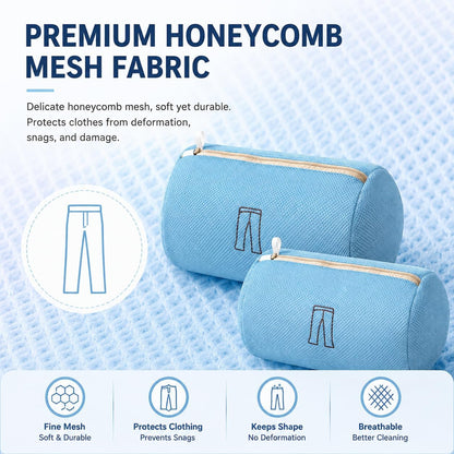 (2Pcs) high-end zipper mesh laundry bag, travel storage and finishing bag, to protect your exquisite clothes, suitable for jackets, underwear, tights, etc. (Pink, Shell bra)