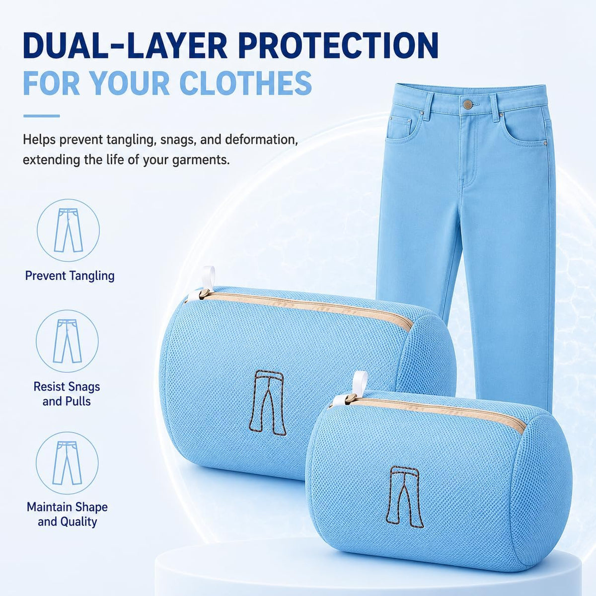(2Pcs) high-end zipper mesh laundry bag, travel storage and finishing bag, to protect your exquisite clothes, suitable for jackets, underwear, tights, etc. (Pink, Shell bra)