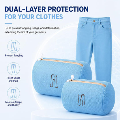 (2Pcs) high-end zipper mesh laundry bag, travel storage and finishing bag, to protect your exquisite clothes, suitable for jackets, underwear, tights, etc. (Pink, Shell bra)