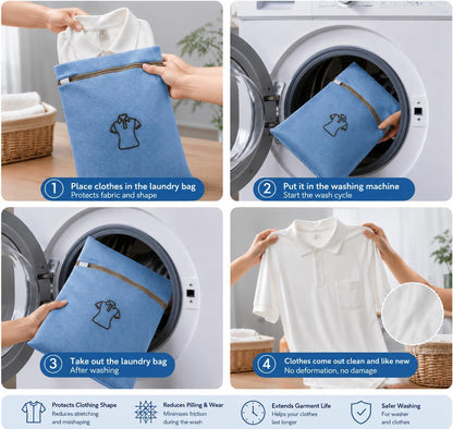 (2Pcs) high-end zipper mesh laundry bag, travel storage and finishing bag, to protect your exquisite clothes, suitable for jackets, underwear, tights, etc. (Pink, Shell bra)