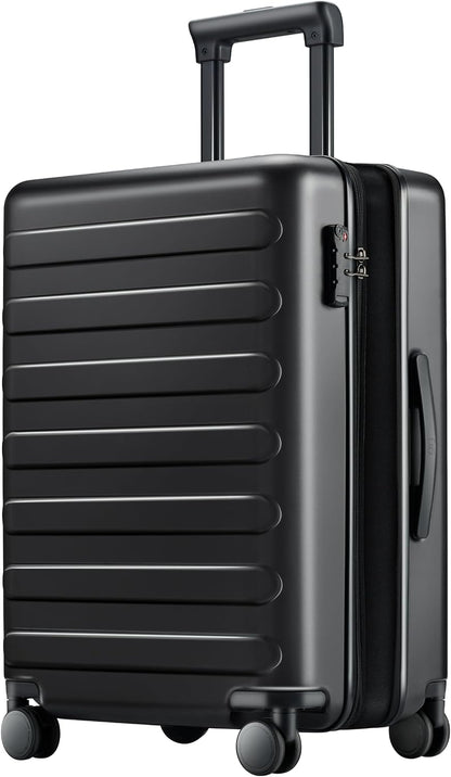 Carry On Luggage 22x14x9 Airline Approved, 20 Inch Luggage with Smooth Spinner Wheels, Expandable, Hard Shell PC Suitcase, Lightweight Travel Luggage, TSA Approved (Shadow, Rhine Max)