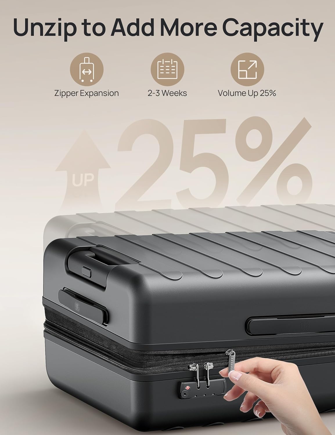 Carry On Luggage 22x14x9 Airline Approved, 20 Inch Luggage with Smooth Spinner Wheels, Expandable, Hard Shell PC Suitcase, Lightweight Travel Luggage, TSA Approved (Shadow, Rhine Max)