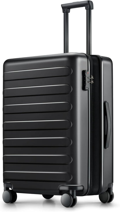 Carry On Luggage 22x14x9 Airline Approved, 20 Inch Luggage with Smooth Spinner Wheels, Expandable, Hard Shell PC Suitcase, Lightweight Travel Luggage, TSA Approved (Shadow, Rhine Max)