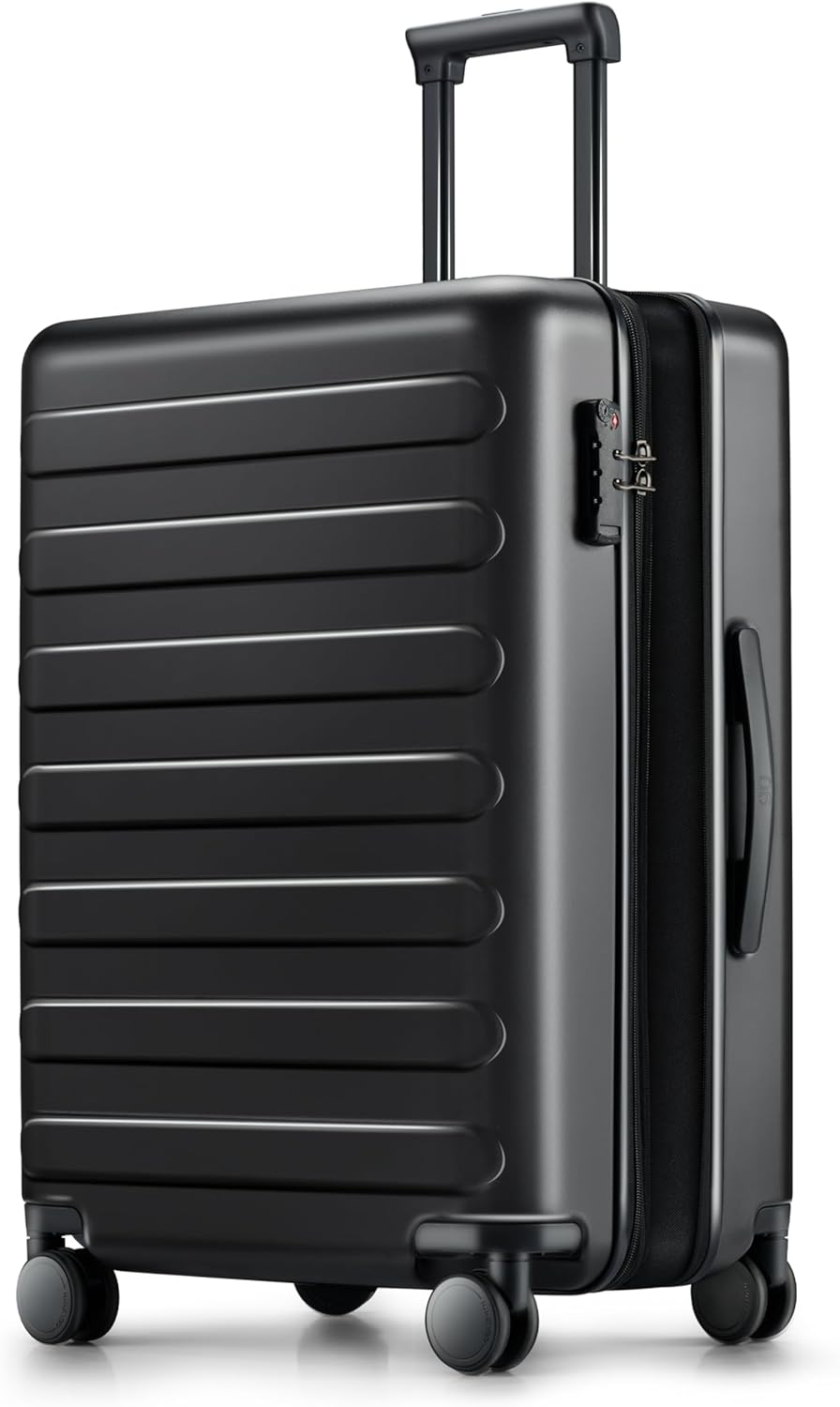 Carry On Luggage 22x14x9 Airline Approved, 20 Inch Luggage with Smooth Spinner Wheels, Expandable, Hard Shell PC Suitcase, Lightweight Travel Luggage, TSA Approved (Shadow, Rhine Max)