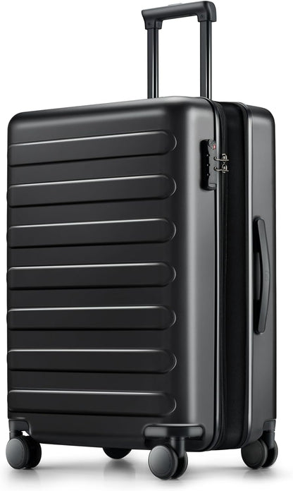 Carry On Luggage 22x14x9 Airline Approved, 20 Inch Luggage with Smooth Spinner Wheels, Expandable, Hard Shell PC Suitcase, Lightweight Travel Luggage, TSA Approved (Shadow, Rhine Max)
