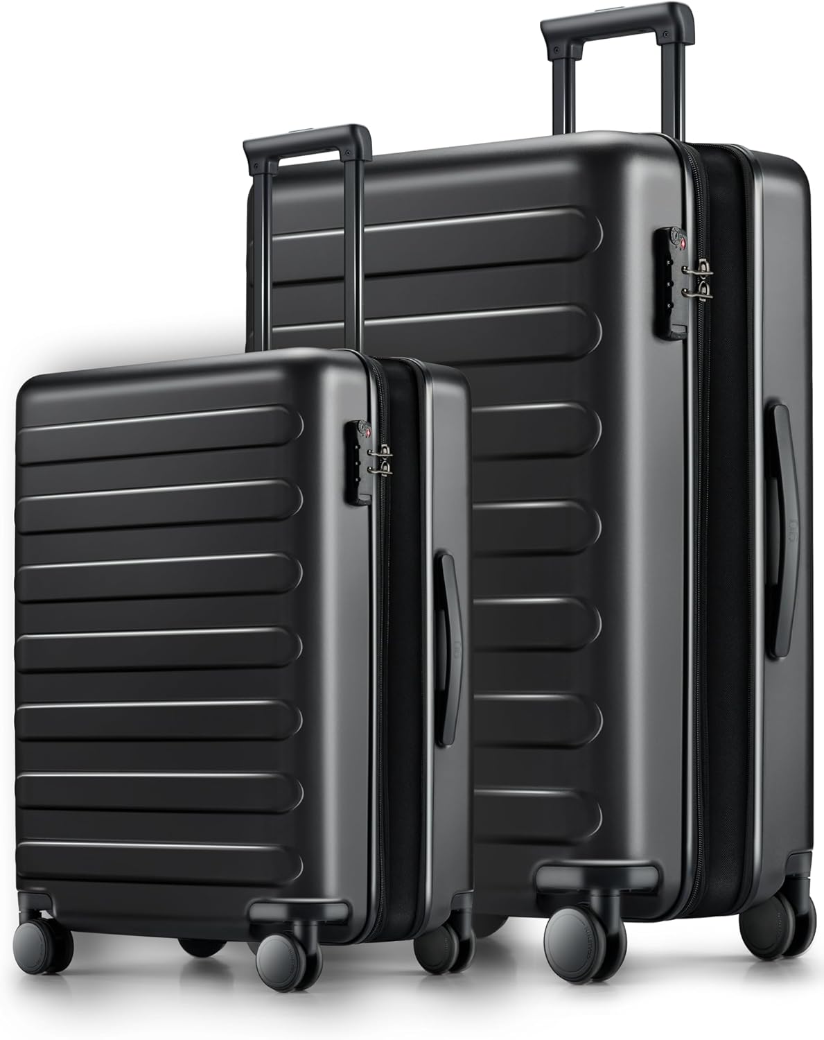 Carry On Luggage 22x14x9 Airline Approved, 20 Inch Luggage with Smooth Spinner Wheels, Expandable, Hard Shell PC Suitcase, Lightweight Travel Luggage, TSA Approved (Shadow, Rhine Max)