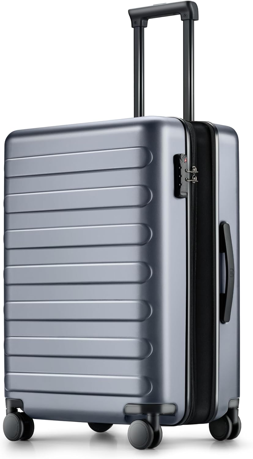 Carry On Luggage 22x14x9 Airline Approved, 20 Inch Luggage with Smooth Spinner Wheels, Expandable, Hard Shell PC Suitcase, Lightweight Travel Luggage, TSA Approved (Shadow, Rhine Max)