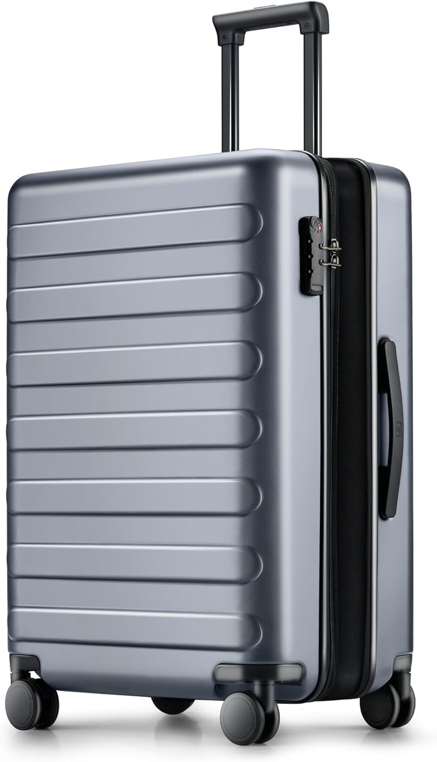 Carry On Luggage 22x14x9 Airline Approved, 20 Inch Luggage with Smooth Spinner Wheels, Expandable, Hard Shell PC Suitcase, Lightweight Travel Luggage, TSA Approved (Shadow, Rhine Max)