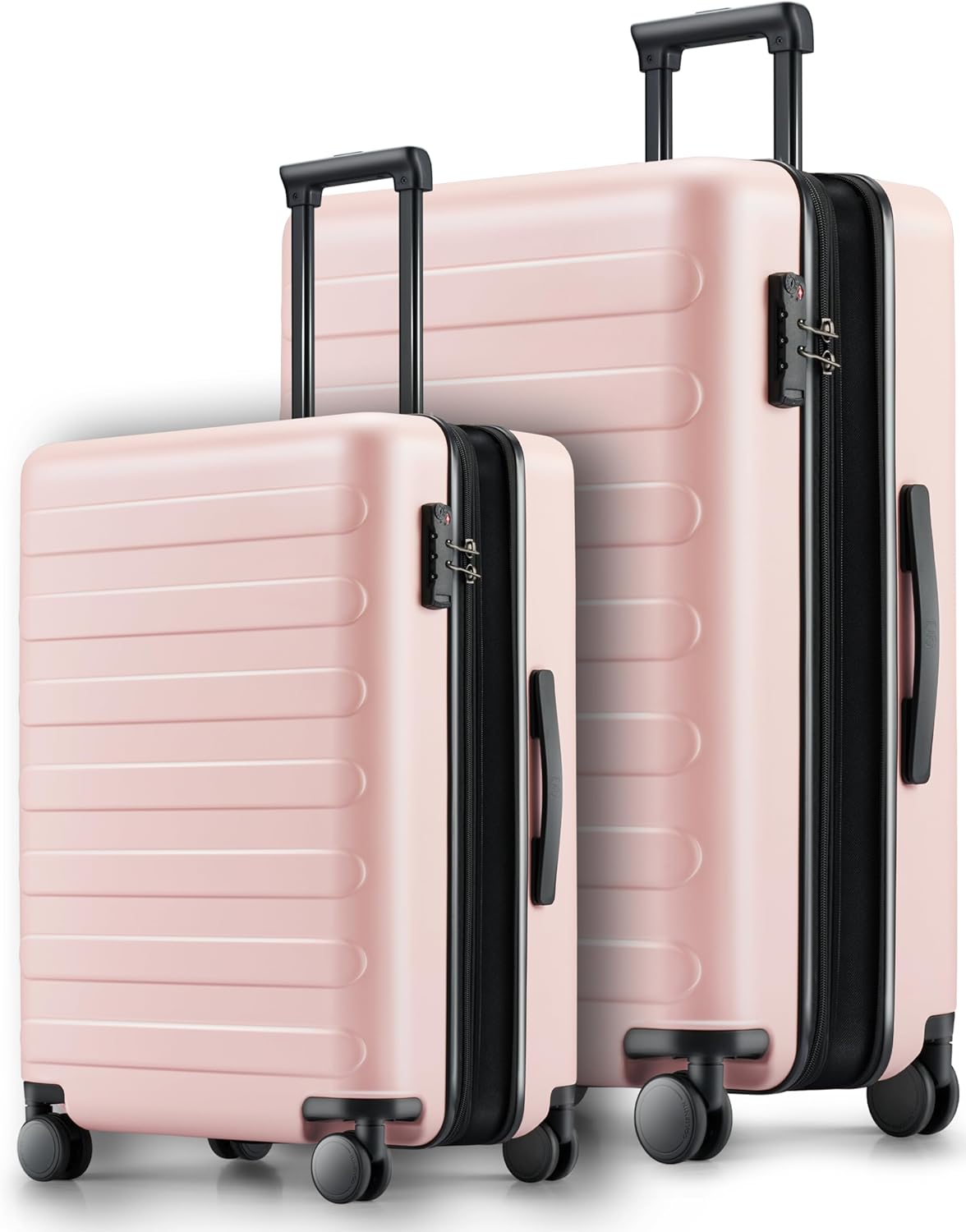 Carry On Luggage 22x14x9 Airline Approved, 20 Inch Luggage with Smooth Spinner Wheels, Expandable, Hard Shell PC Suitcase, Lightweight Travel Luggage, TSA Approved (Shadow, Rhine Max)