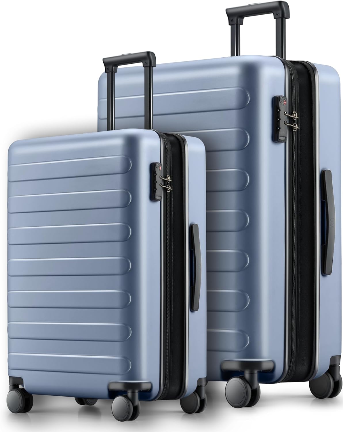 Carry On Luggage 22x14x9 Airline Approved, 20 Inch Luggage with Smooth Spinner Wheels, Expandable, Hard Shell PC Suitcase, Lightweight Travel Luggage, TSA Approved (Shadow, Rhine Max)