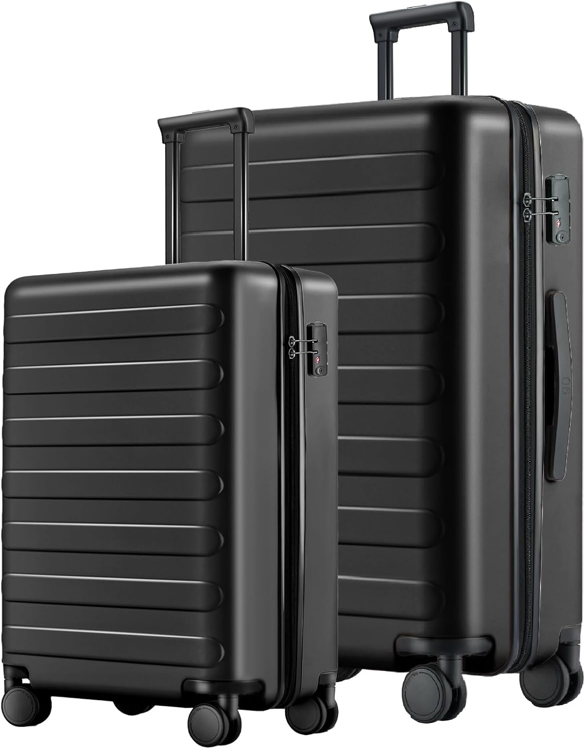 Carry On Luggage 22x14x9 Airline Approved, 20 Inch Luggage with Smooth Spinner Wheels, Expandable, Hard Shell PC Suitcase, Lightweight Travel Luggage, TSA Approved (Shadow, Rhine Max)