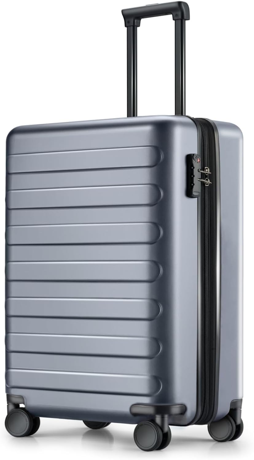 Carry On Luggage 22x14x9 Airline Approved, 20 Inch Luggage with Smooth Spinner Wheels, Expandable, Hard Shell PC Suitcase, Lightweight Travel Luggage, TSA Approved (Shadow, Rhine Max)