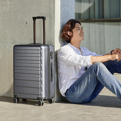 Carry On Luggage 22x14x9 Airline Approved, 20 Inch Luggage with Smooth Spinner Wheels, Expandable, Hard Shell PC Suitcase, Lightweight Travel Luggage, TSA Approved (Shadow, Rhine Max)