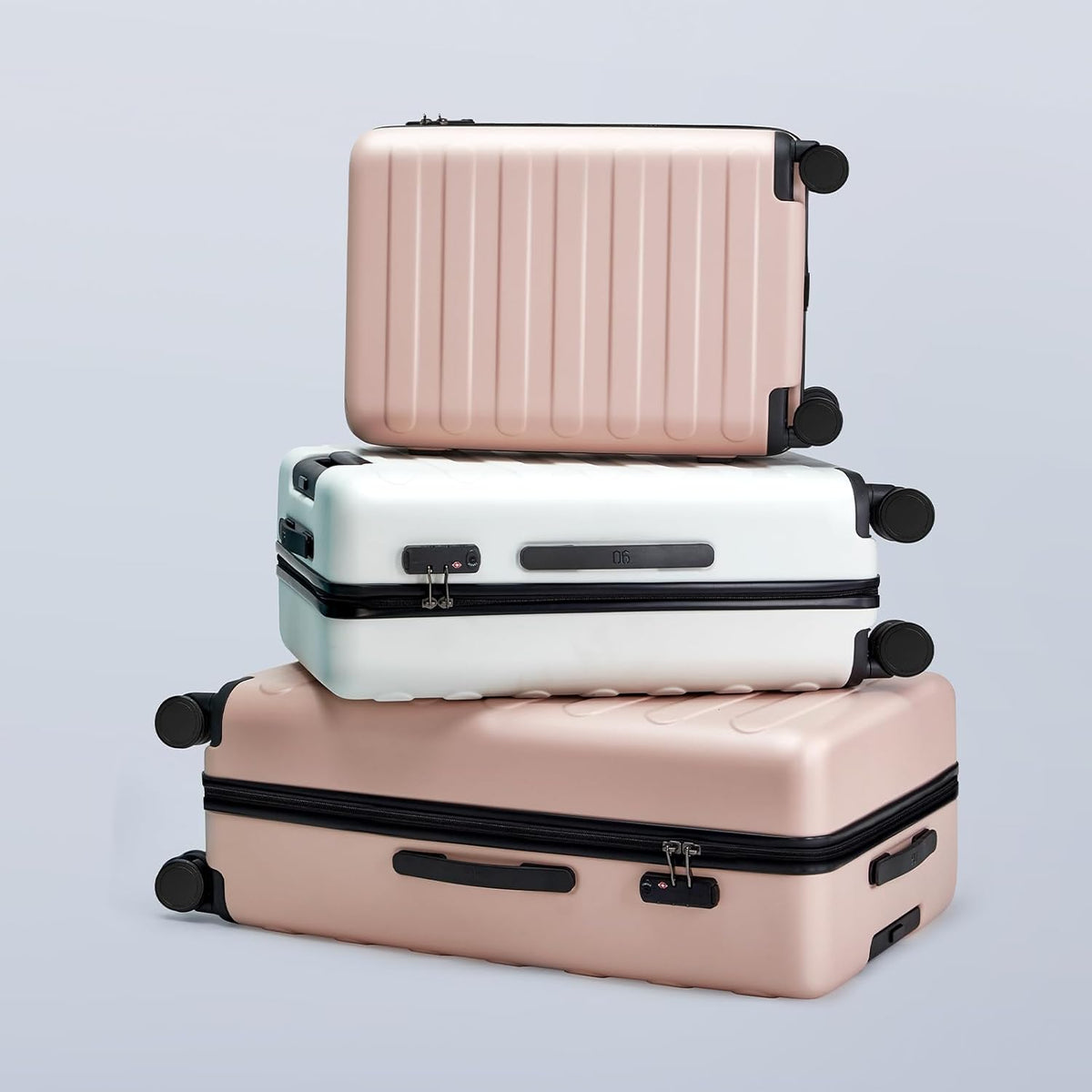 Carry On Luggage 22x14x9 Airline Approved, 20 Inch Luggage with Smooth Spinner Wheels, Expandable, Hard Shell PC Suitcase, Lightweight Travel Luggage, TSA Approved (Shadow, Rhine Max)
