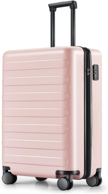 Carry On Luggage 22x14x9 Airline Approved, 20 Inch Luggage with Smooth Spinner Wheels, Expandable, Hard Shell PC Suitcase, Lightweight Travel Luggage, TSA Approved (Shadow, Rhine Max)