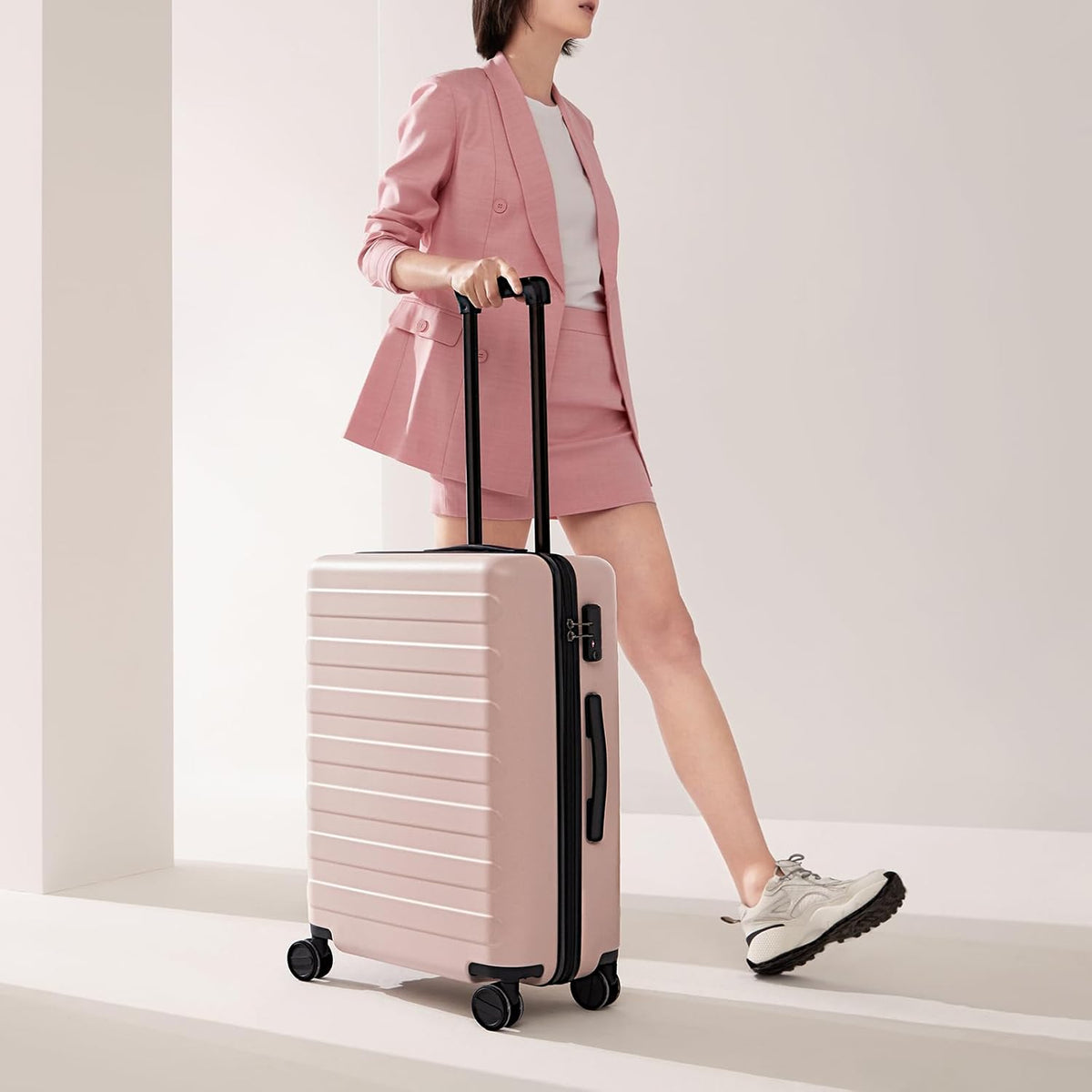 Carry On Luggage 22x14x9 Airline Approved, 20 Inch Luggage with Smooth Spinner Wheels, Expandable, Hard Shell PC Suitcase, Lightweight Travel Luggage, TSA Approved (Shadow, Rhine Max)