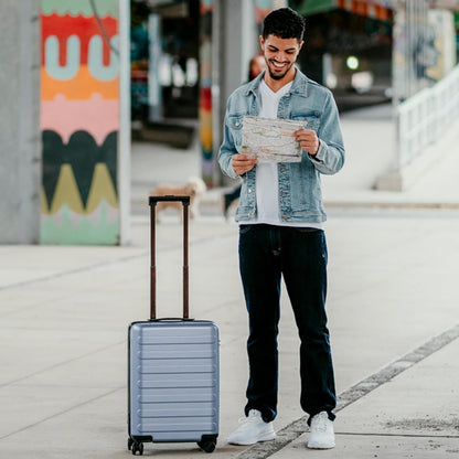 Carry On Luggage 22x14x9 Airline Approved, 20 Inch Luggage with Smooth Spinner Wheels, Expandable, Hard Shell PC Suitcase, Lightweight Travel Luggage, TSA Approved (Shadow, Rhine Max)