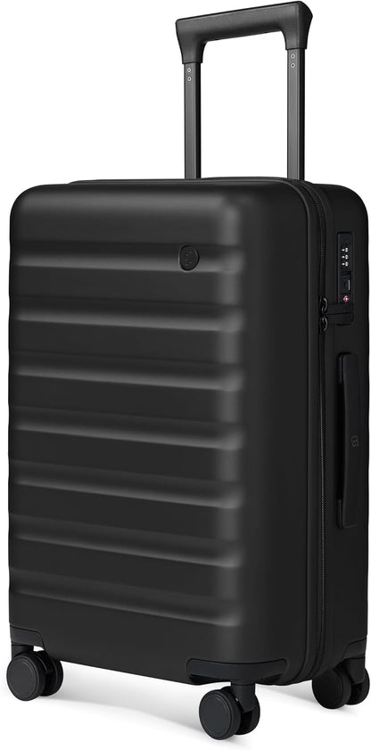 Carry On Luggage 22x14x9 Airline Approved, 20 Inch Luggage with Smooth Spinner Wheels, Expandable, Hard Shell PC Suitcase, Lightweight Travel Luggage, TSA Approved (Shadow, Rhine Max)