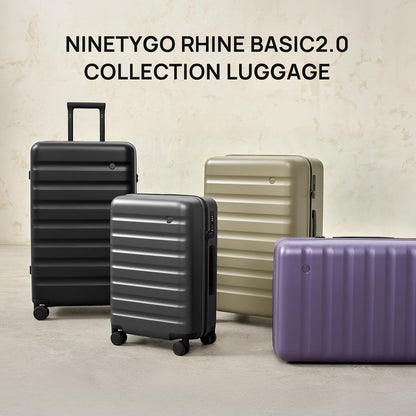 Carry On Luggage 22x14x9 Airline Approved, 20 Inch Luggage with Smooth Spinner Wheels, Expandable, Hard Shell PC Suitcase, Lightweight Travel Luggage, TSA Approved (Shadow, Rhine Max)