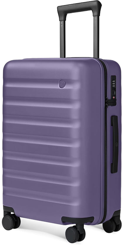 Carry On Luggage 22x14x9 Airline Approved, 20 Inch Luggage with Smooth Spinner Wheels, Expandable, Hard Shell PC Suitcase, Lightweight Travel Luggage, TSA Approved (Shadow, Rhine Max)