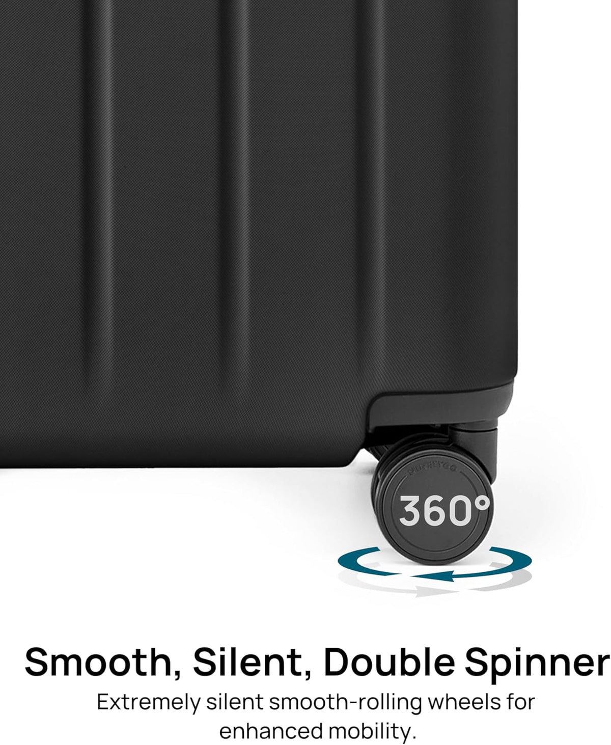 Carry On Luggage 22x14x9 Airline Approved, 20 Inch Luggage with Smooth Spinner Wheels, Expandable, Hard Shell PC Suitcase, Lightweight Travel Luggage, TSA Approved (Shadow, Rhine Max)