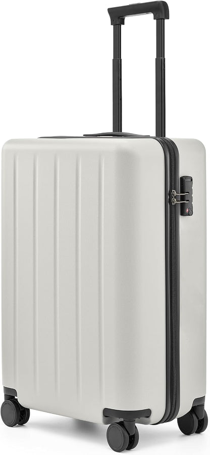 Carry On Luggage 22x14x9 Airline Approved, 20 Inch Luggage with Smooth Spinner Wheels, Expandable, Hard Shell PC Suitcase, Lightweight Travel Luggage, TSA Approved (Shadow, Rhine Max)
