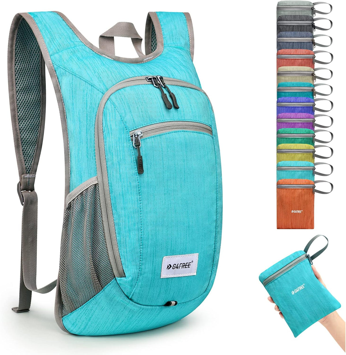 10L/15L Hiking Backpack Lightweight Packable Hiking Daypack Small Travel Outdoor Foldable Shoulder Bag