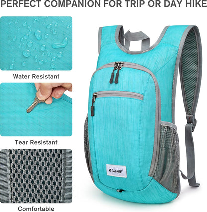 10L/15L Hiking Backpack Lightweight Packable Hiking Daypack Small Travel Outdoor Foldable Shoulder Bag