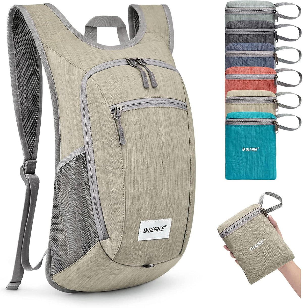 10L/15L Hiking Backpack Lightweight Packable Hiking Daypack Small Travel Outdoor Foldable Shoulder Bag