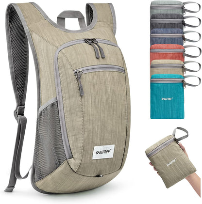 10L/15L Hiking Backpack Lightweight Packable Hiking Daypack Small Travel Outdoor Foldable Shoulder Bag