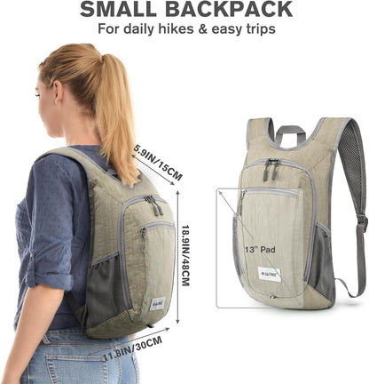 10L/15L Hiking Backpack Lightweight Packable Hiking Daypack Small Travel Outdoor Foldable Shoulder Bag
