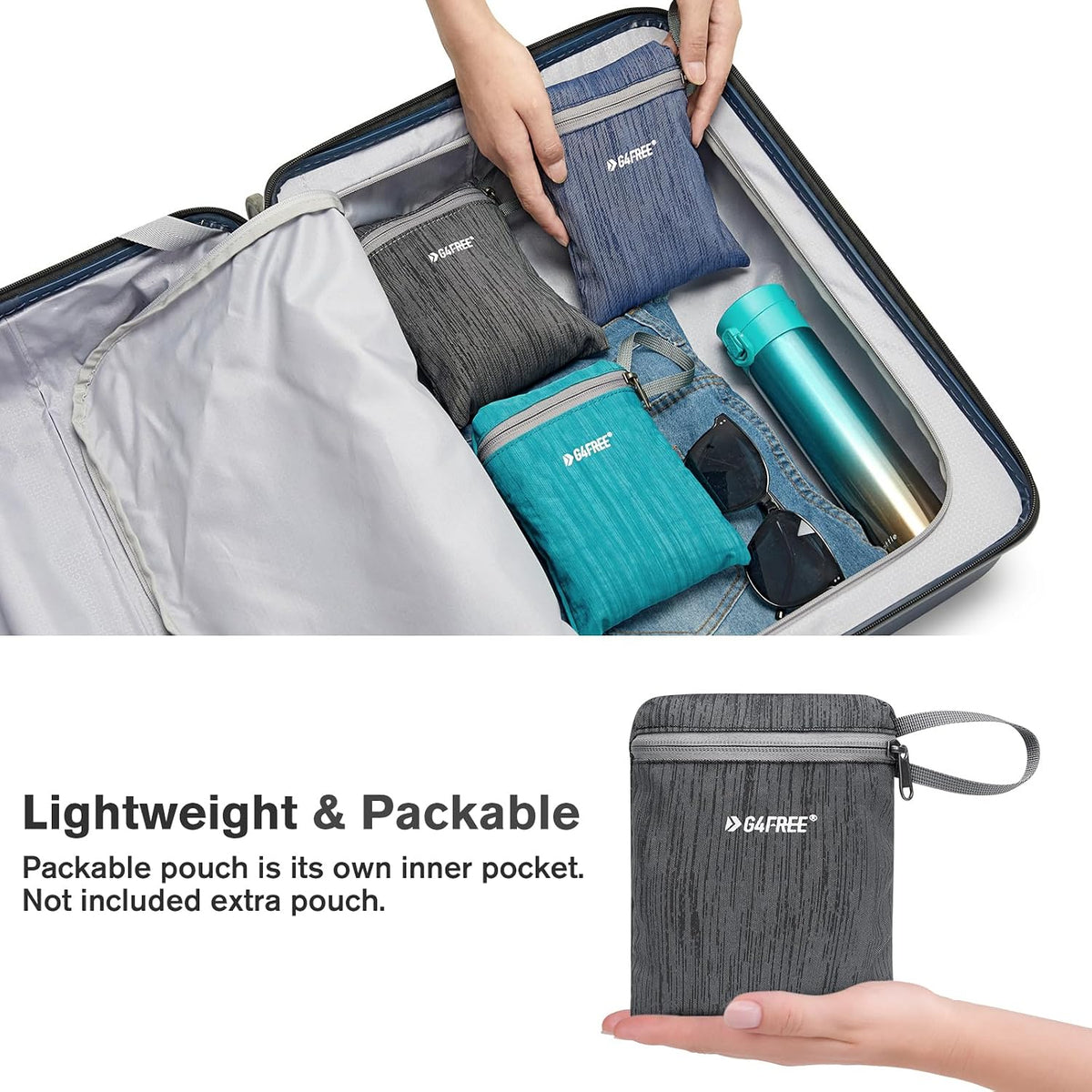 10L/15L Hiking Backpack Lightweight Packable Hiking Daypack Small Travel Outdoor Foldable Shoulder Bag