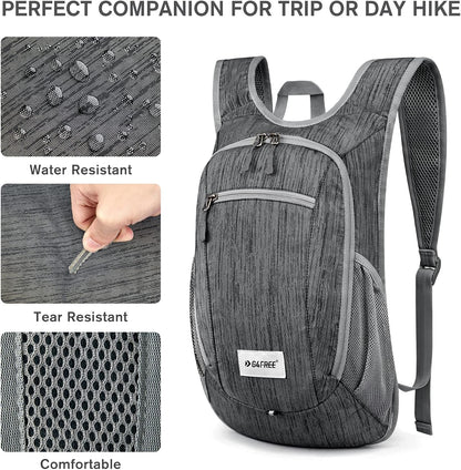 10L/15L Hiking Backpack Lightweight Packable Hiking Daypack Small Travel Outdoor Foldable Shoulder Bag