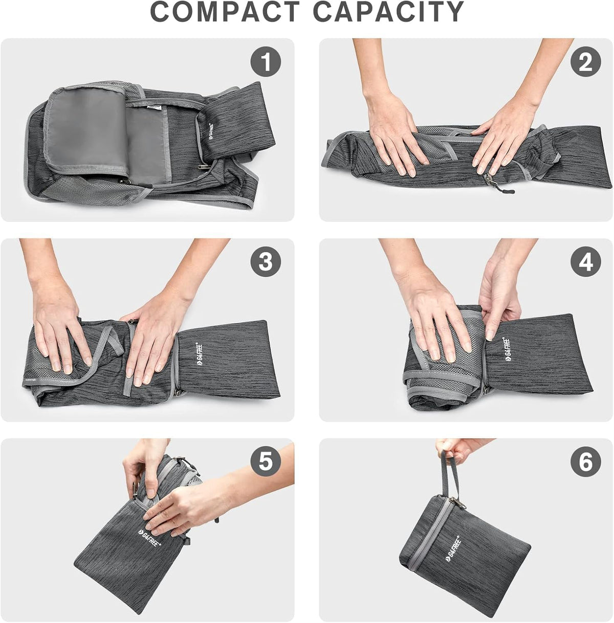 10L/15L Hiking Backpack Lightweight Packable Hiking Daypack Small Travel Outdoor Foldable Shoulder Bag