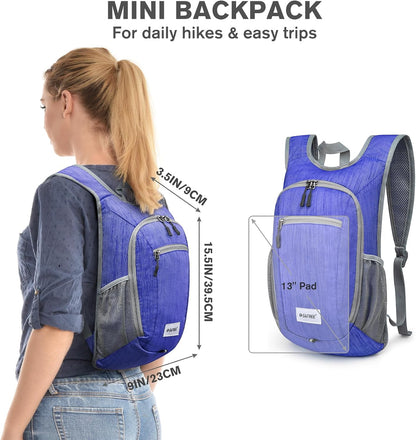 10L/15L Hiking Backpack Lightweight Packable Hiking Daypack Small Travel Outdoor Foldable Shoulder Bag