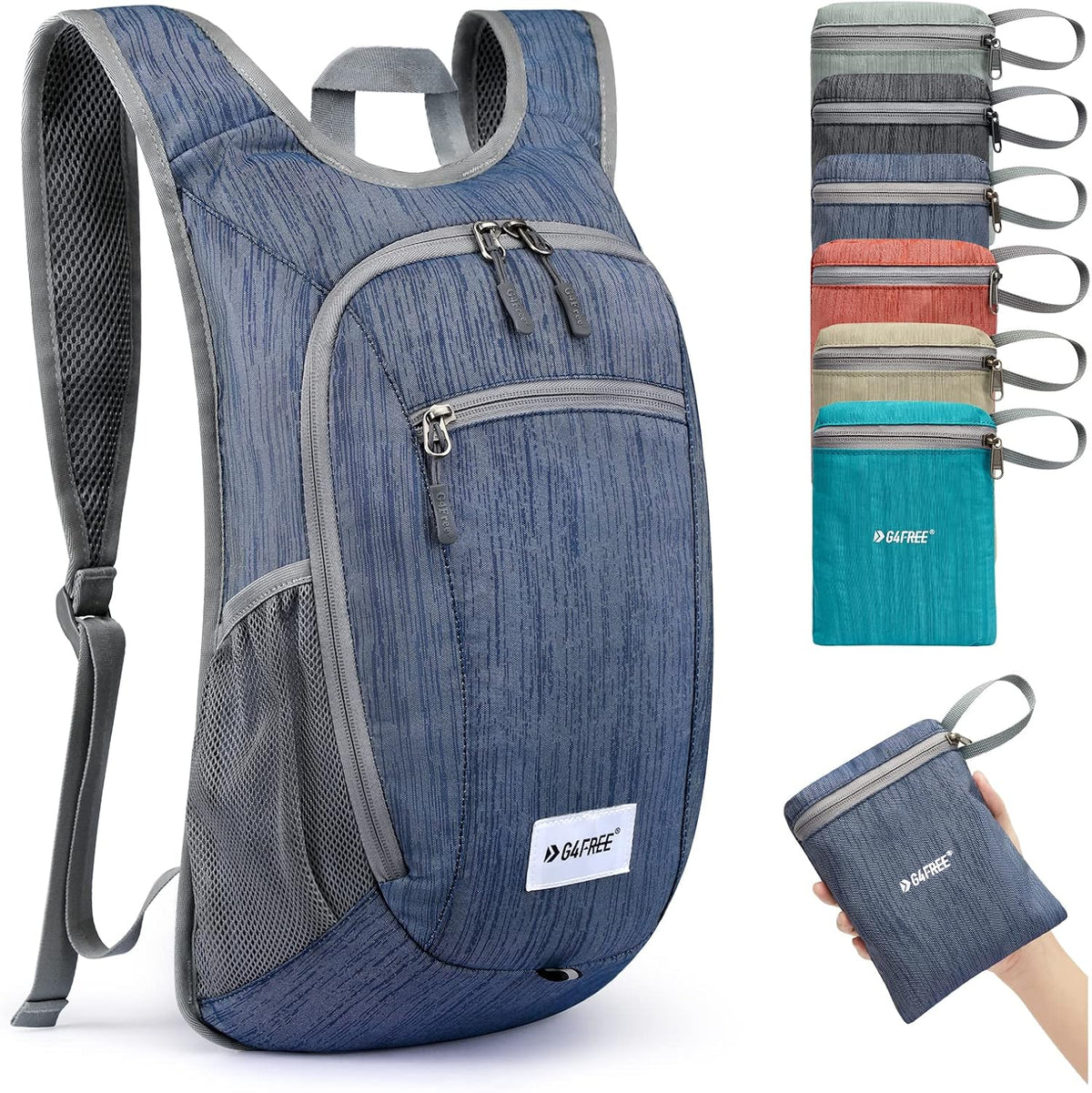 10L/15L Hiking Backpack Lightweight Packable Hiking Daypack Small Travel Outdoor Foldable Shoulder Bag
