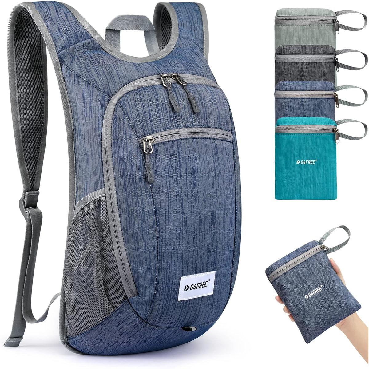 10L/15L Hiking Backpack Lightweight Packable Hiking Daypack Small Travel Outdoor Foldable Shoulder Bag
