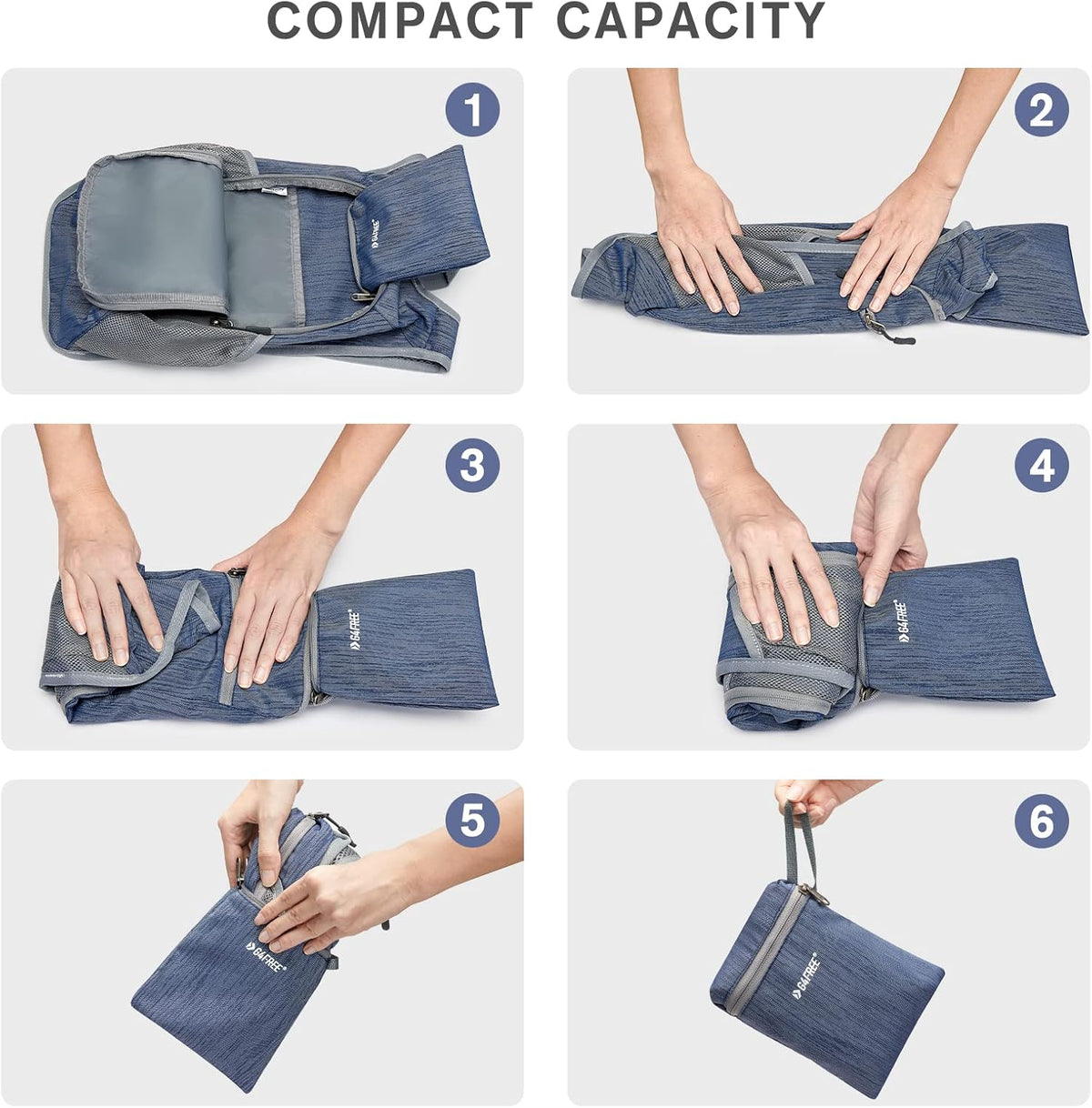10L/15L Hiking Backpack Lightweight Packable Hiking Daypack Small Travel Outdoor Foldable Shoulder Bag