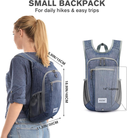 10L/15L Hiking Backpack Lightweight Packable Hiking Daypack Small Travel Outdoor Foldable Shoulder Bag