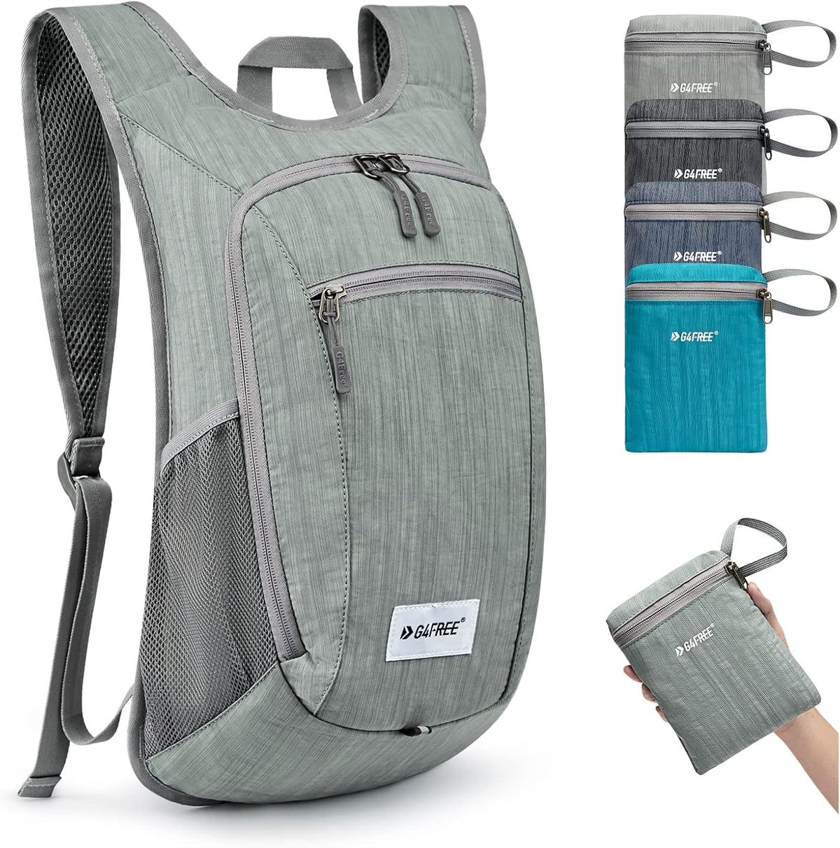 10L/15L Hiking Backpack Lightweight Packable Hiking Daypack Small Travel Outdoor Foldable Shoulder Bag