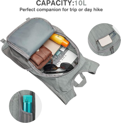 10L/15L Hiking Backpack Lightweight Packable Hiking Daypack Small Travel Outdoor Foldable Shoulder Bag