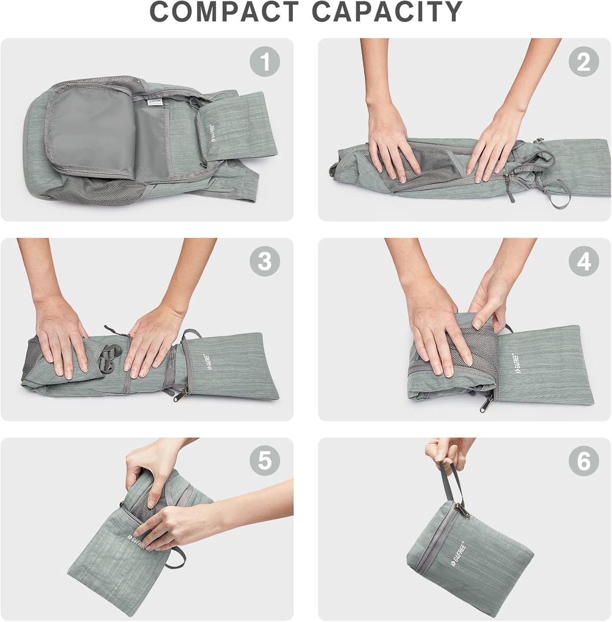 10L/15L Hiking Backpack Lightweight Packable Hiking Daypack Small Travel Outdoor Foldable Shoulder Bag