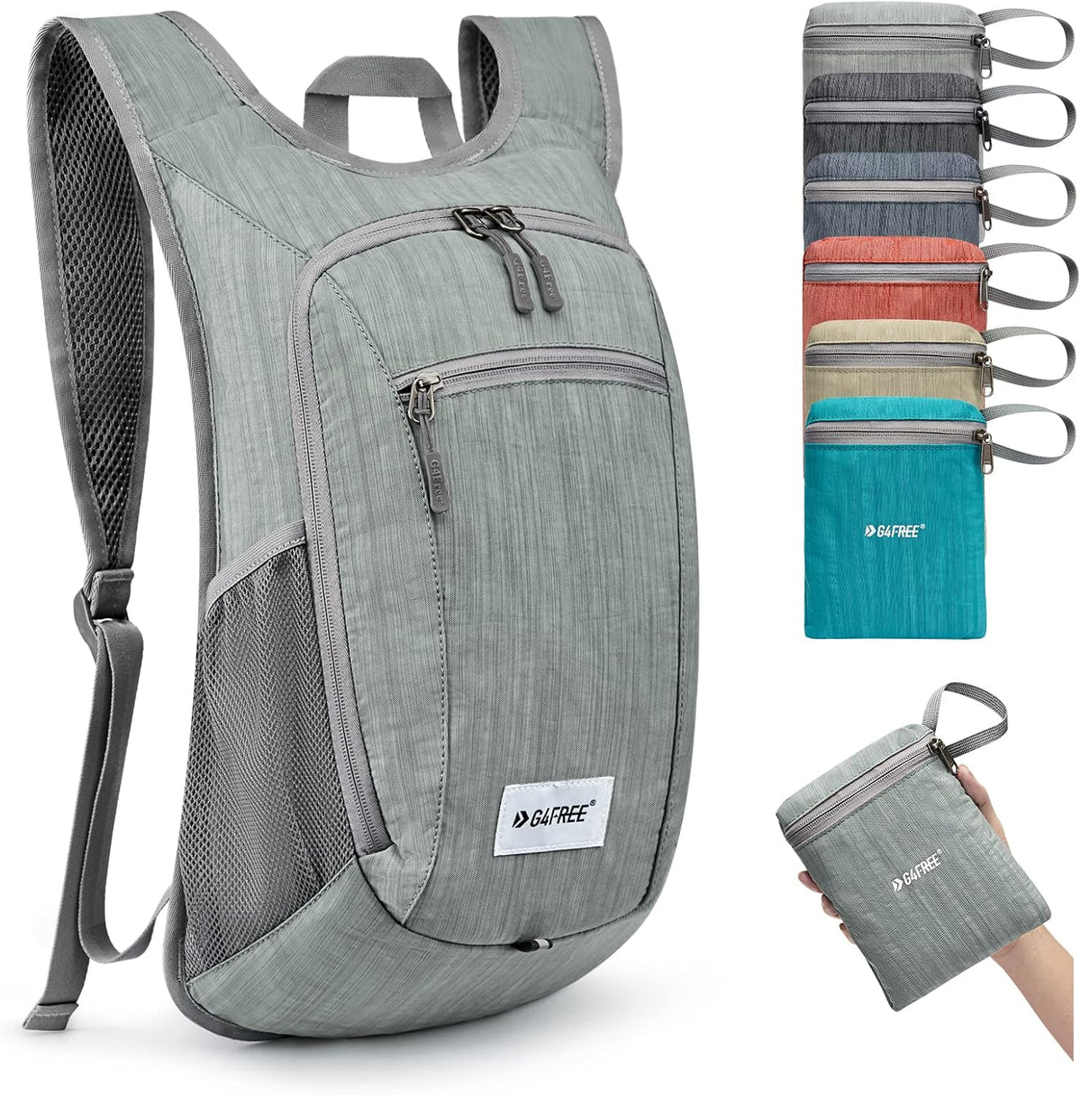 10L/15L Hiking Backpack Lightweight Packable Hiking Daypack Small Travel Outdoor Foldable Shoulder Bag