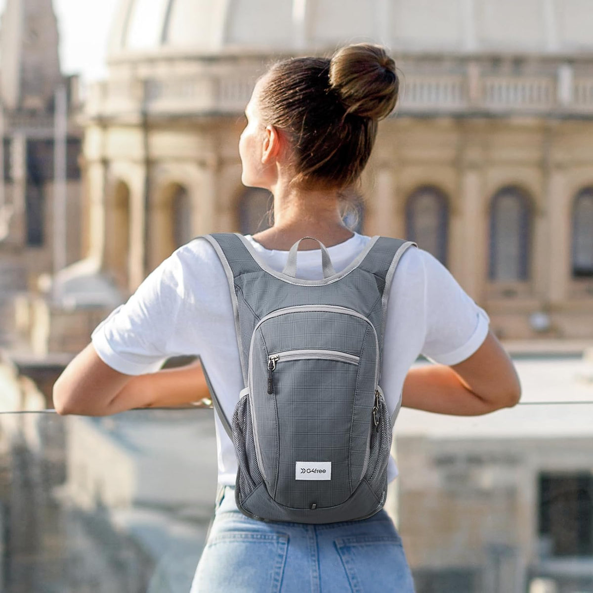 10L/15L Hiking Backpack Lightweight Packable Hiking Daypack Small Travel Outdoor Foldable Shoulder Bag