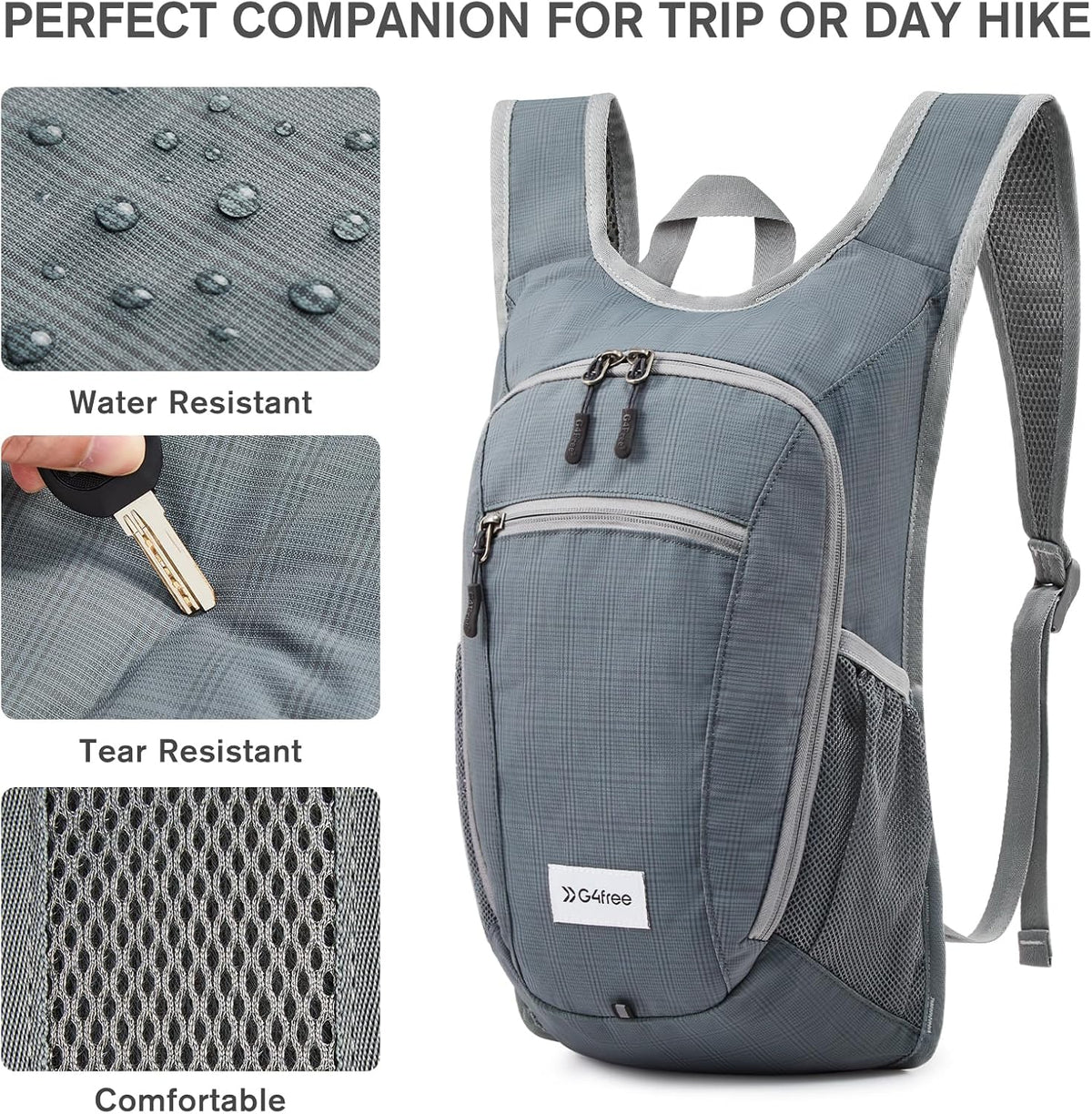 10L/15L Hiking Backpack Lightweight Packable Hiking Daypack Small Travel Outdoor Foldable Shoulder Bag