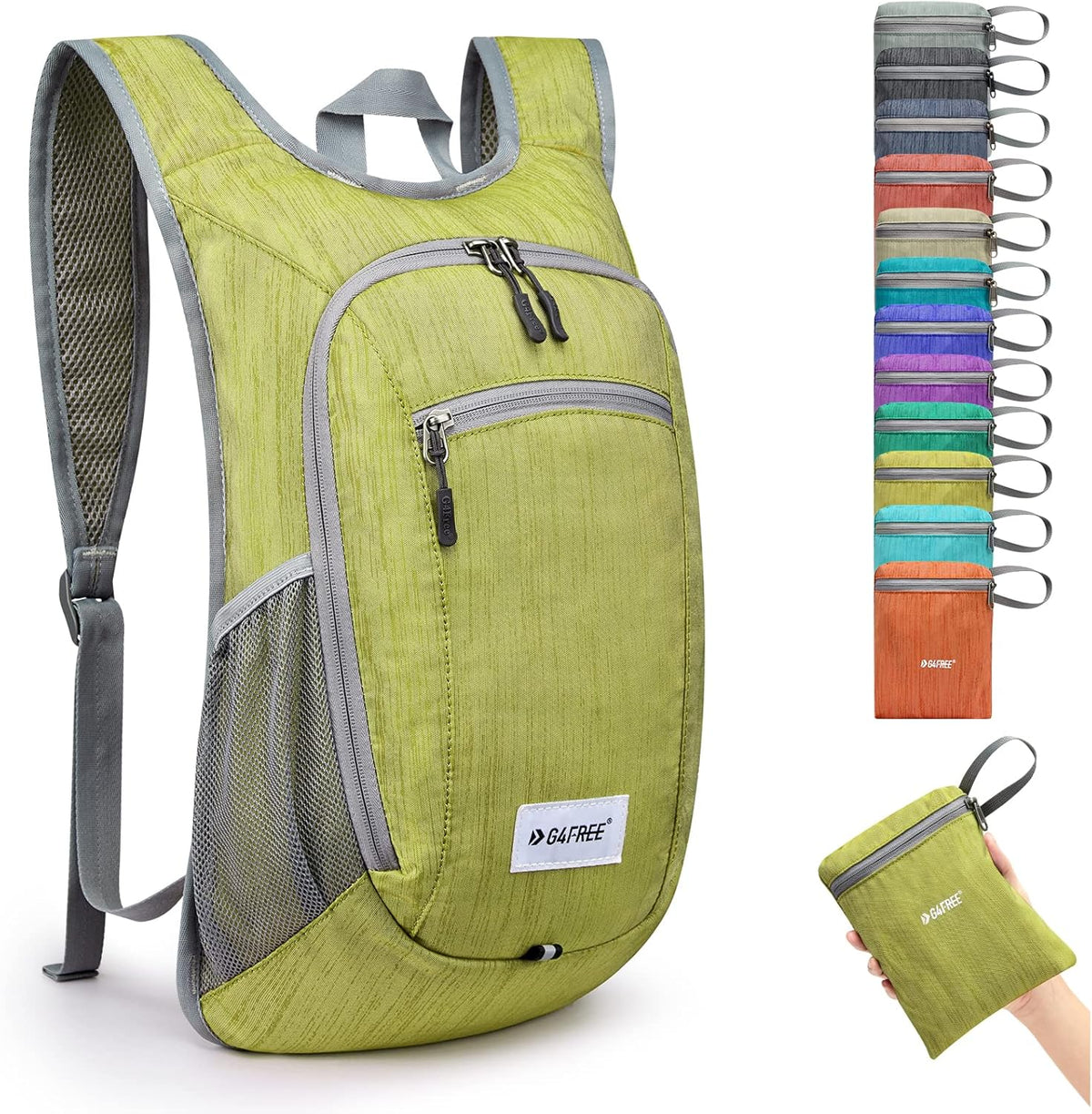 10L/15L Hiking Backpack Lightweight Packable Hiking Daypack Small Travel Outdoor Foldable Shoulder Bag