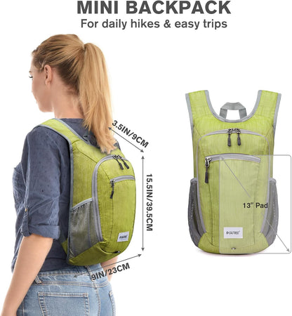 10L/15L Hiking Backpack Lightweight Packable Hiking Daypack Small Travel Outdoor Foldable Shoulder Bag