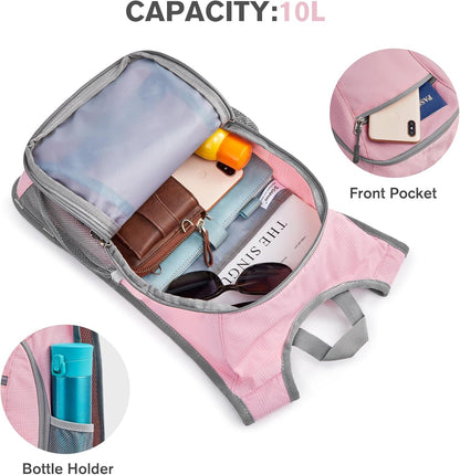 10L/15L Hiking Backpack Lightweight Packable Hiking Daypack Small Travel Outdoor Foldable Shoulder Bag