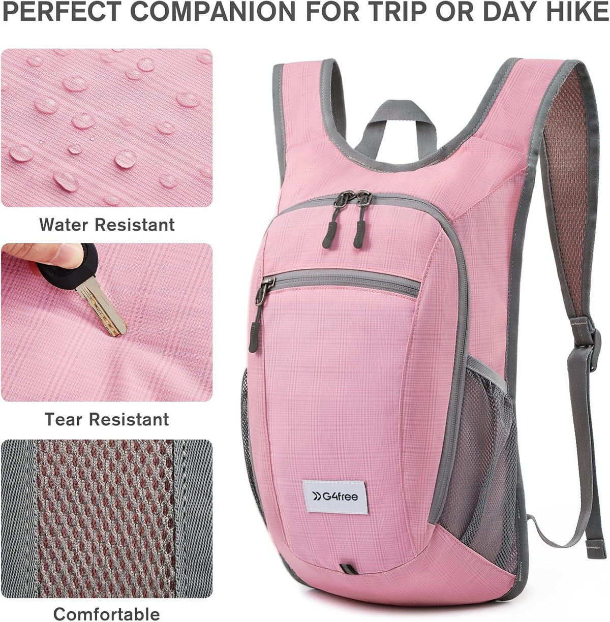 10L/15L Hiking Backpack Lightweight Packable Hiking Daypack Small Travel Outdoor Foldable Shoulder Bag